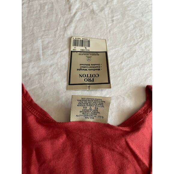 VTG Nautica Burgundy with Pocket T Shirt Size L NWT - Picture 6 of 8